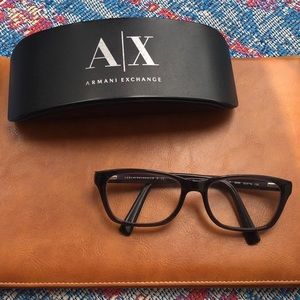 Armani Exchange women’s black readers glasses